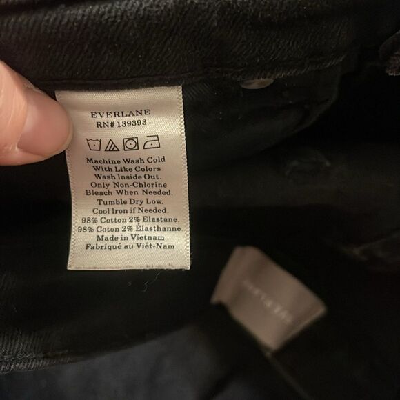 Everlane High Rise Skinny Ankle Denim Jeans Black 30 - Picture 7 of 7